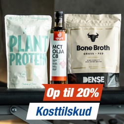 Kosttilskud - Op til 20%